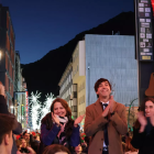 Els cònsols d'Andorra la Vella i la cònsol major d'Escaldes-Engordany donant la benvinguda al Nadal l'any passat.