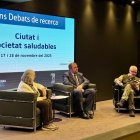 Una de les ponències de les jornades de les SAC celebrades avui a l'Auditori MoraBanc.