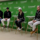 Marc Puigsubirà, Irineu Esteve, Gina del Rio i Carles Visa, ahir a la seu de Creand.