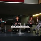 Un moment de la taula rodona sobre l'Escola Andorrana al Consell General.