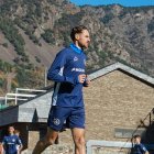 Sergio Molina exercitant-se al Comunal.