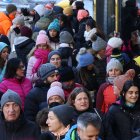 Participants a la caminada solidària.