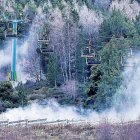 Una estació d’esquí sense neu.