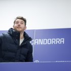 Ibai Gómez a la roda de premsa.