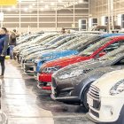 Vehicles a la Fira d’Andorra la Vella.