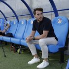 Ibai Gómez, a la banqueta del Nou Estadi de la FAF d’Encamp.