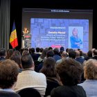 La ministra de Presidència, Economia, Treball i Habitatge, Conxita Marsol, en el discurs d'inauguració de l'Andorra Business Market.