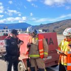 Els serveis d'emergència que han participat avui en el simulacre d'accident a l'aeroport Andorra-la Seu d'Urgell