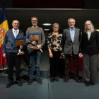 Els guardonats amb el premi Àgora Cultural.