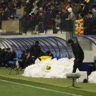 Neu a l’estadi en el partit contra el Castelló.