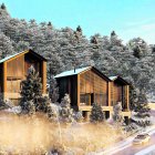 Simulació de com podrien ser els habitatges de la urbanització.