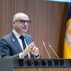 El ministre de Finances, Ramon Lladós, al Consell General aquest matí.