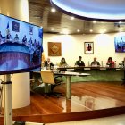 La sessió de comú, ahir.