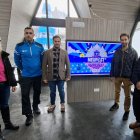 Representants del comerç del Pas de la Casa amb el conseller Marot.