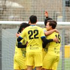 Els jugadors del Ranger’s celebren un gol.