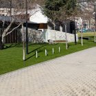 Un tram del Parc Central, al costat de la sala d'exposicions de Govern