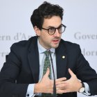 El ministre Guillem Casal en la roda de premsa d'aquesta ciutadana