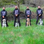 El grup caní del cos de banders.