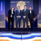 Lluís Alsina i Wiro Martí recollint el premi.