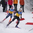 Gina del Rio, durant l’esquiatló a Noruega.