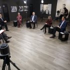 Els representants de la Visura amb Espot i el conductor de l’espai.