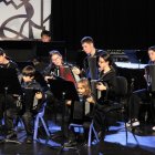 Alumnes del conservatori d'Andorra la Vella, tocant al Festival