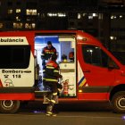 Una ambulància dels bombers en un accident.