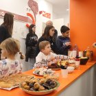 Inauguració de l’exposició, ahir.