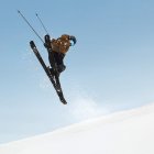 Un esquiador en una de les pistes d'Andorra