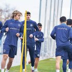 L’equip tricolor es va exercitar ahir a la ciutat esportiva del Leganés.