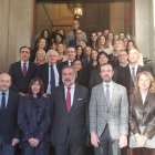 La delegació andorrana de la Cambra de Comerç amb els homòlegs madrilenys.