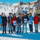 Les autoritats comunals, comerciants i membres de Grandvalira al Pas durant el NeuFest.