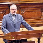Jordi Fàbrega durant una sessió parlamentària.