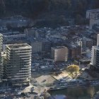 La parcel·la on comencen les obres de tres nous edificis.