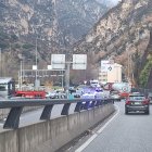 L'accident a la rotonda d'Aixovall.