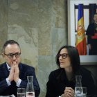 El cap de Govern, Xavier Espot, amb la mínistra d'Interior i Justícia, Ester Molné.
