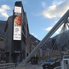 Una pantalla led a Andorra la Vella.