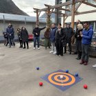 Andorra,Joan Plaza, amb el públic i membres de la Fundació Nostra Senyora de Meritxell