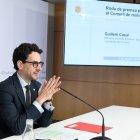 El ministre portaveu, en la roda de premsa d’ahir.