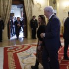 Cadena, ahir a la recepció de Nadal.