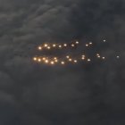 Les forces aèries noruegues dibuixen un arbre de Nadal al cel