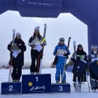 Jordina Caminal, al podi de St Moritz.