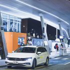 Un taxi a l’Estació Nacional d’autobusos.