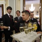 El Copríncep Episcopal, Josep-Lluís Serrano Pentinat, durant la recepció de Nadal.