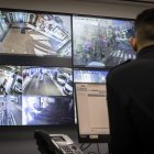 Sala amb les imatges de les càmeres.