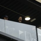 Gerard Piqué, al duel entre Andorra i Deportivo a Encamp.