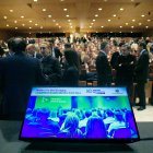 El Govern presentant l’acord a la ciutadania.