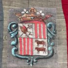 L’escut a la bandera d’Andorra restaurada.