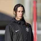 Gurí, a l’entrenament de dilluns dels tricolors.