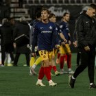 El cap visible de l’staff, Carles Manso, i Le Normand, a Ceuta.